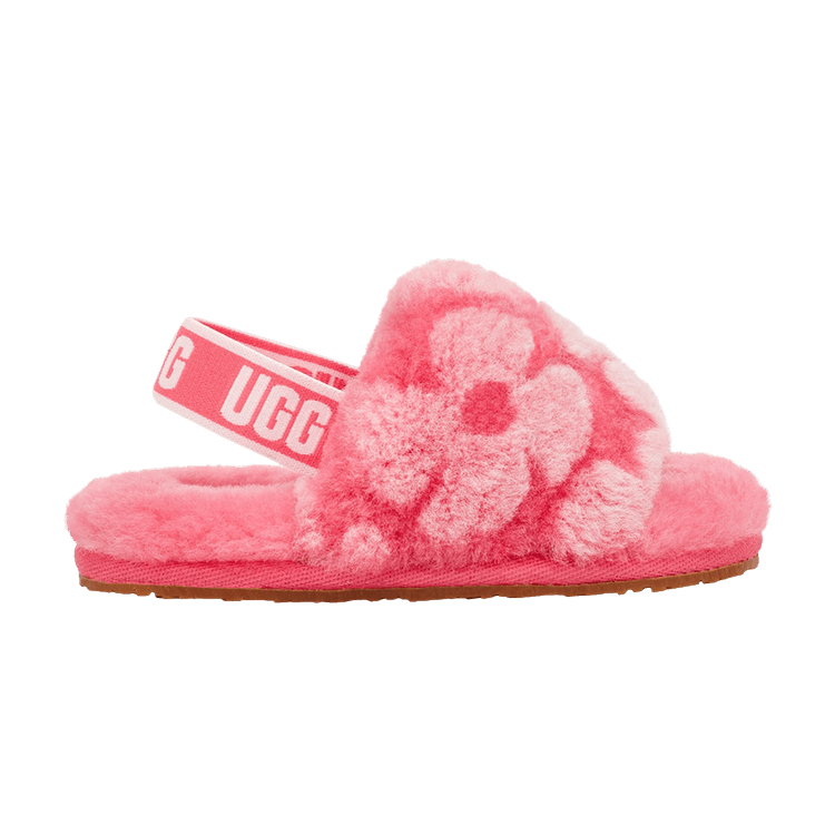 UGG Fluff Yeah Slide Toddler 'Strawberry Sorbet' — Strawberry Sorbet