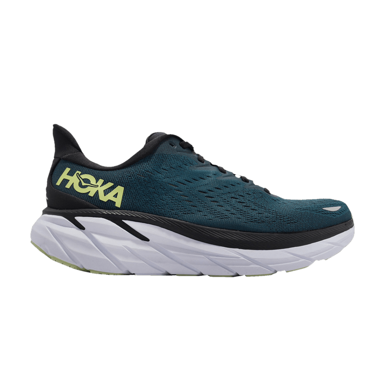 HOKA Clifton 8 2E Wide 'Blue Coral Butterfly' — Blue Coral/Butterfly