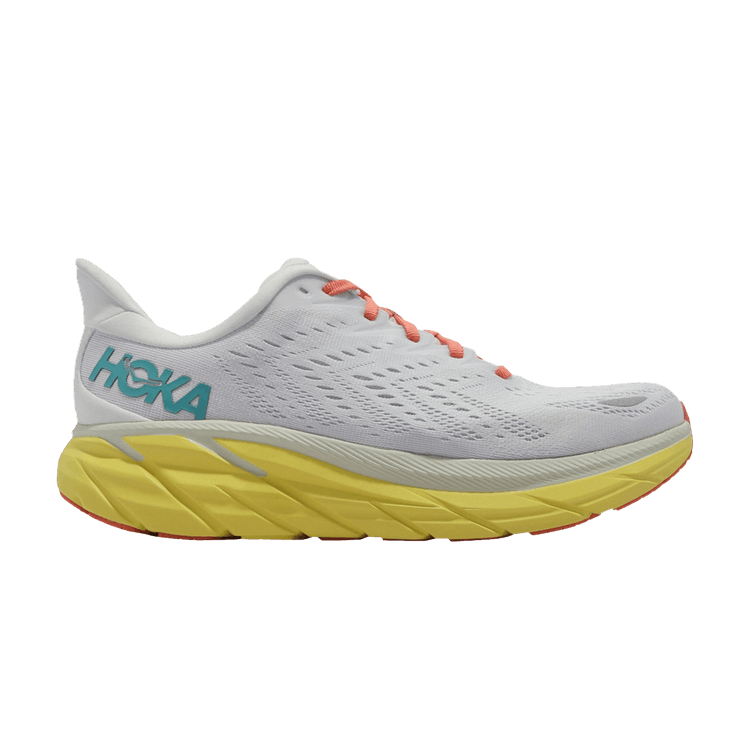 HOKA Clifton 8 2E Wide 'Blanc De Blanc Illuminating' — Blanc De Blanc/Illuminating
