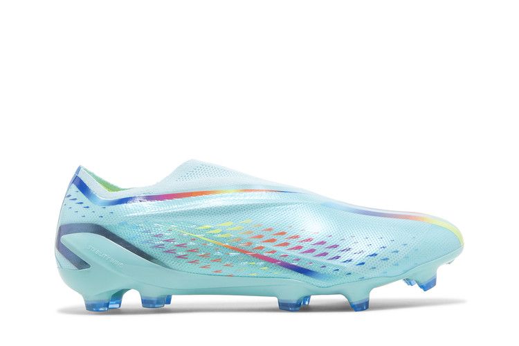 adidas X Speedportal+ FG 'Al Rihla Pack - Clear Aqua' — Clear Aqua/Solar Red/Power Blue