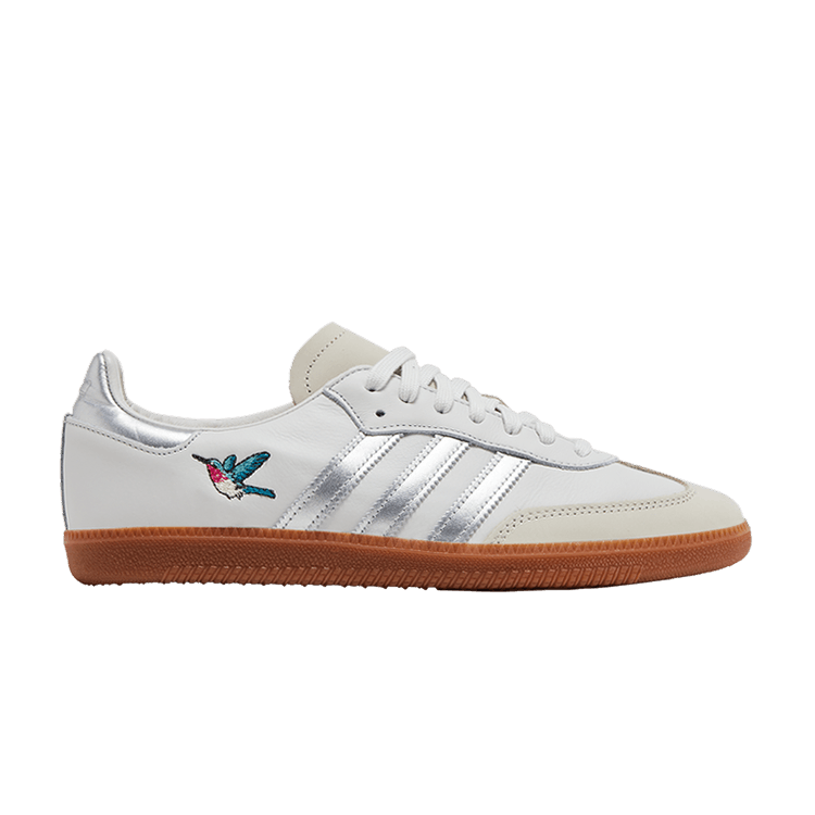 adidas Samba OG 'Notting Hill Carnival' — Crystal White/Silver Metallic/Chalk White