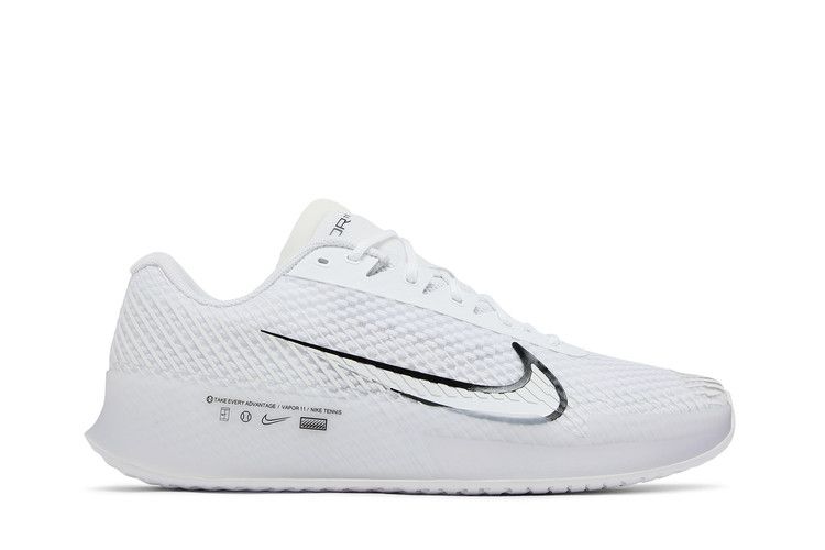 NikeCourt Air Zoom Vapor 11 HC 'White Black' — White/Summit White/Black (2)