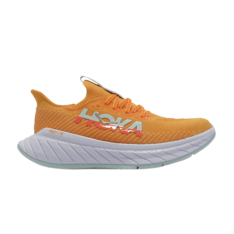 HOKA Carbon X 3 'Radiant Yellow Camellia' — Radiant Yellow/Camellia