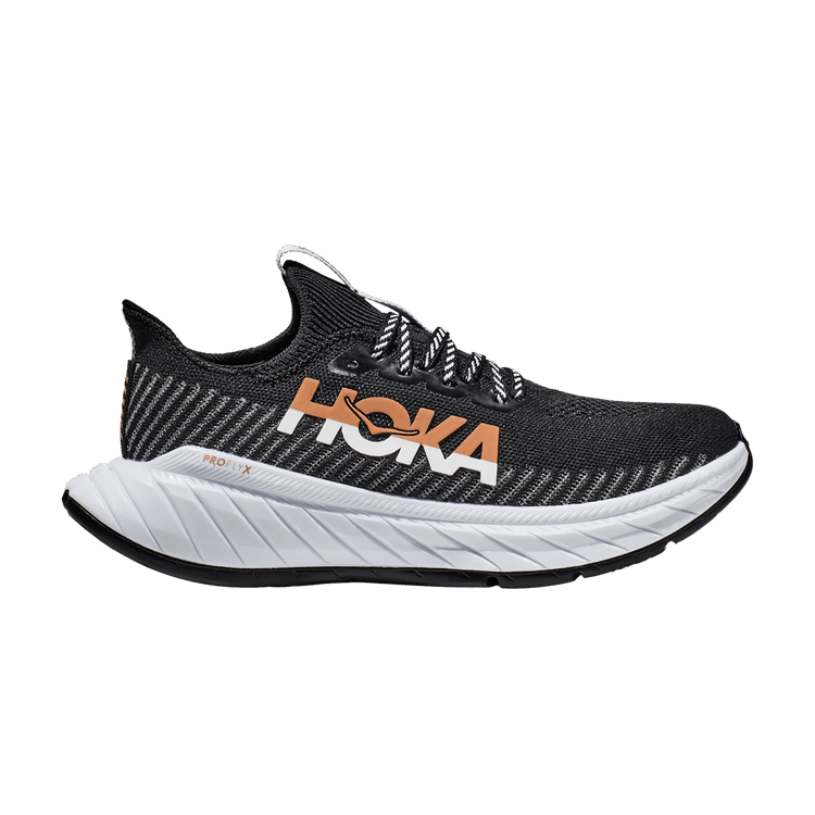 HOKA Wmns Carbon X 3 'Black Peach' — Black/White