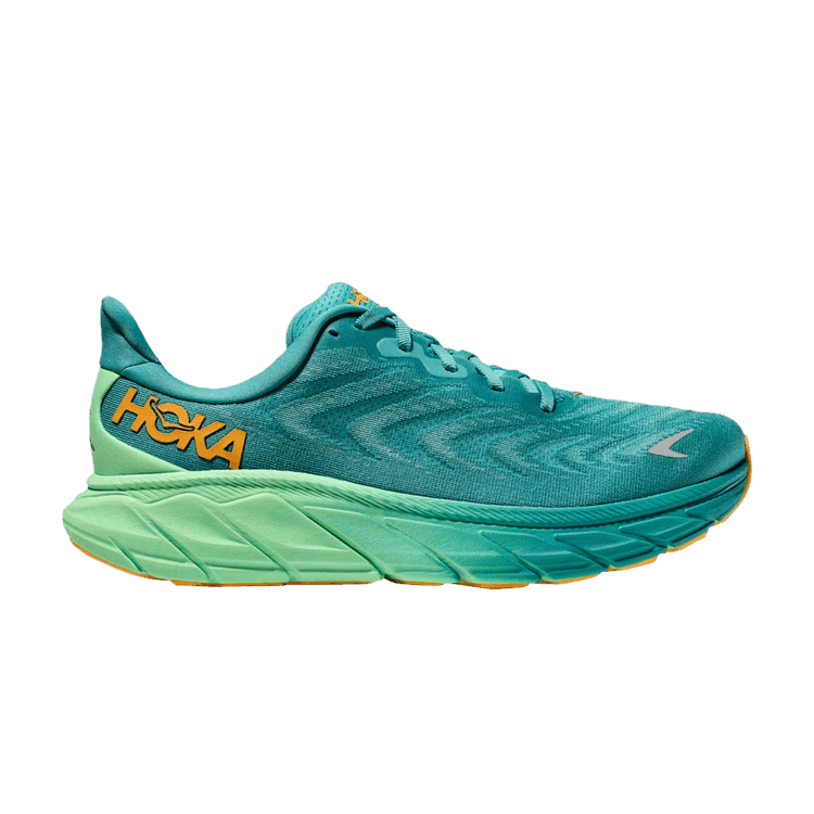 HOKA Arahi 6 'Ocean Mist Lime Glow' — Ocean Mist/Lime Glow