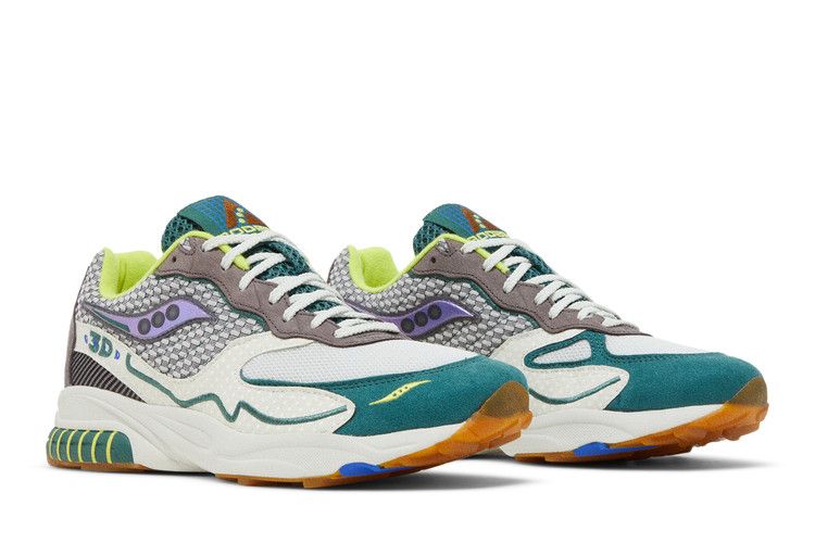 Bodega x Saucony 3D Grid Hurricane 'Loyal to the Sport' — Cream/Green