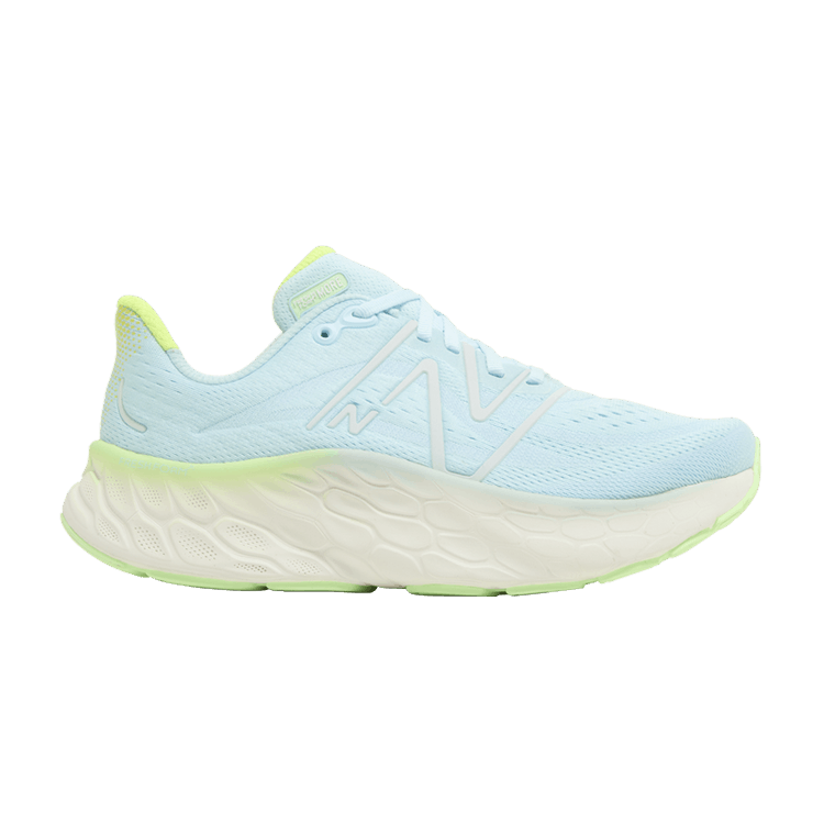 New Balance Wmns Fresh Foam X More v4 Wide 'Blue Green Aura' — Blue/Green Aura/White