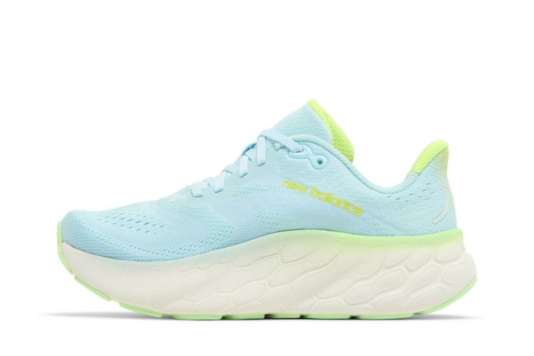 New Balance Wmns Fresh Foam X More v4 Wide 'Blue Green Aura' — Blue/Green Aura/White