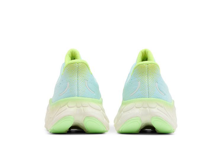 New Balance Wmns Fresh Foam X More v4 Wide 'Blue Green Aura' — Blue/Green Aura/White