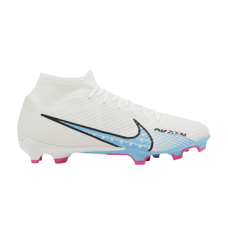 Nike Zoom Mercurial Superfly 9 Academy MG 'Blast Pack' — White/Pink Blast/Baltic Blue