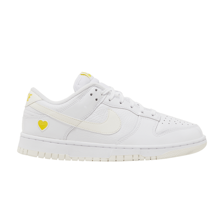 Nike Wmns Dunk Low 'Valentine's Day - Yellow Heart' — White/Sail/Opti Yellow