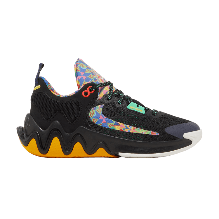 Nike Giannis Immortality 2 GS 'Kaleidoscope' — Black/Electric Algae/University Gold/Pink Glow