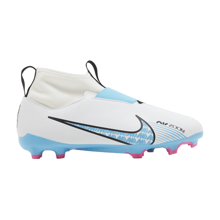 Nike Zoom Mercurial Superfly 9 Academy FG MG GS 'Blast Pack' — White/Pink Blast/Baltic Blue