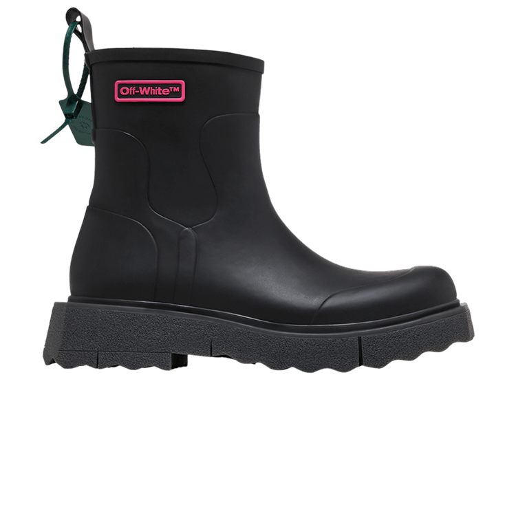 Off-White Rain Boot 'Black Fuchsia' — Black/Fuchsia