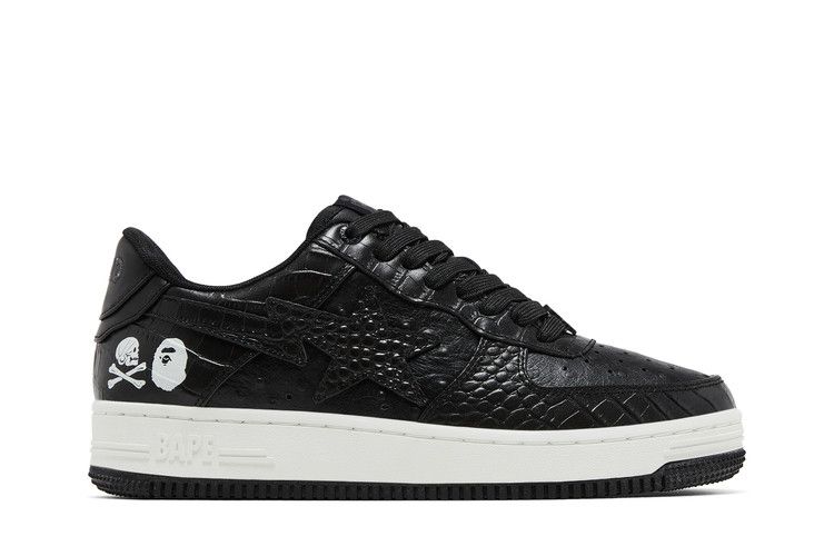 Neighborhood x Bapesta 'Black Crocodile &amp; Ostrich' — Black