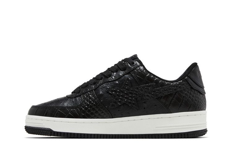 Neighborhood x Bapesta 'Black Crocodile & Ostrich' — Black