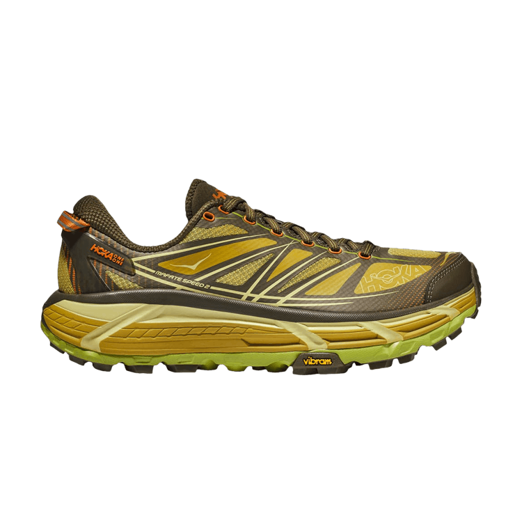 HOKA Mafate Speed 2 'Dark Olive Golden Lichen' — Dark Olive/Golden Lichen