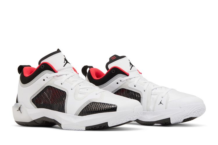 Air Jordan 37 Low PF 'Siren Red' — White/Siren Red/Black