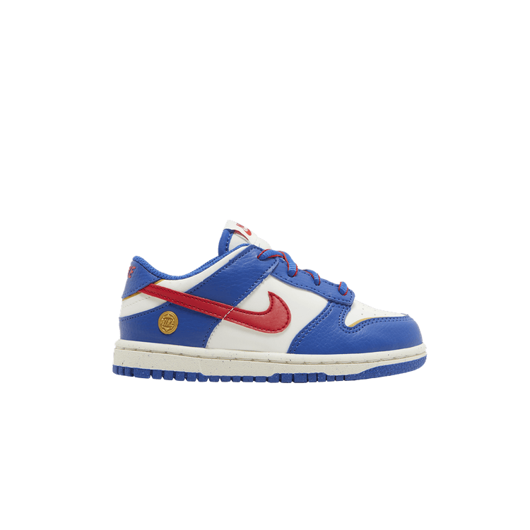 Nike Dunk Low Next Nature TD 'Superhero' — Varsity Royal/White/Varsity Red/Metallic Gold