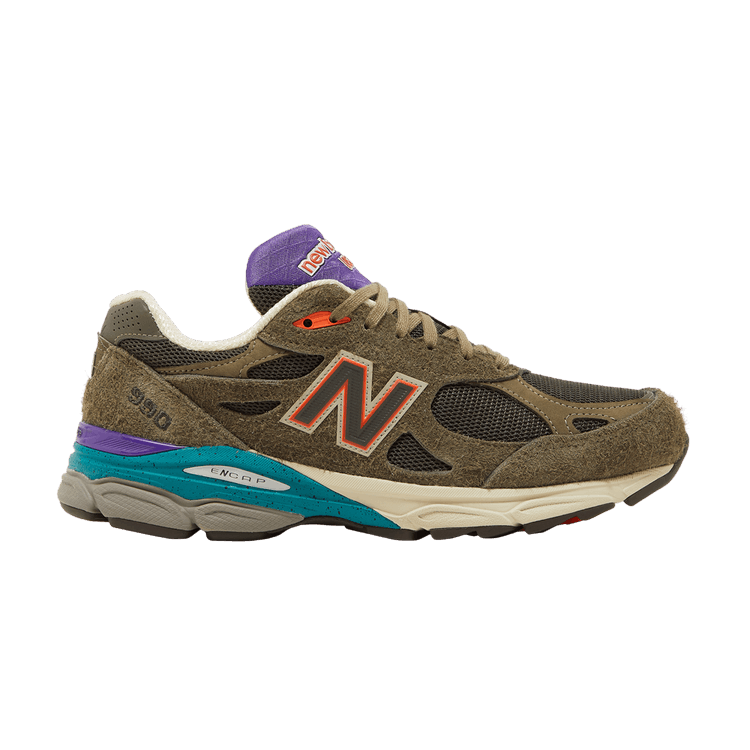 YCMC x New Balance 990v3 Made in USA 'Trailblazers' — Dark Camo/Camo Green/Prism Purple/Poppy