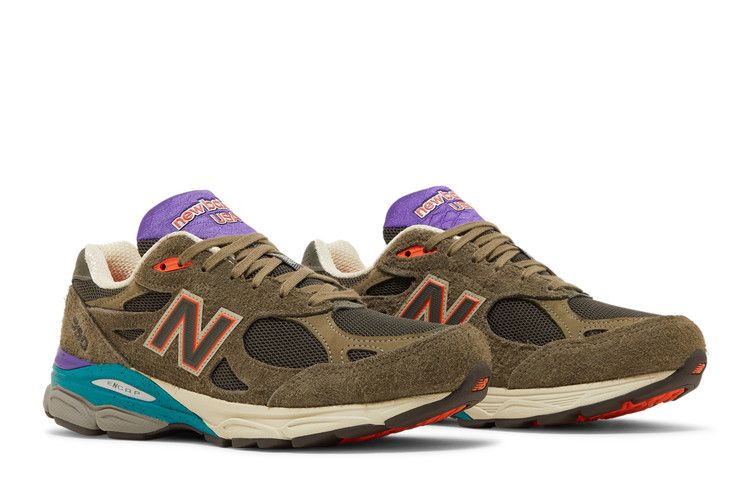 YCMC x New Balance 990v3 Made in USA 'Trailblazers' — Dark Camo/Camo Green/Prism Purple/Poppy