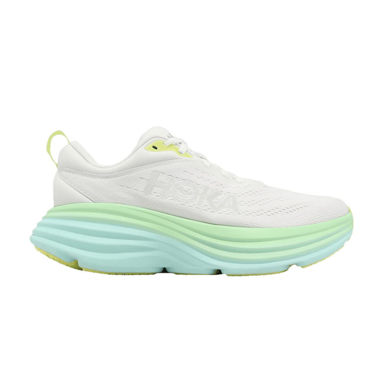HOKA Wmns Bondi 8 Wide 'Blanc De Blanc Sunlit Ocean' — Blanc De Blanc/Sunlit Ocean