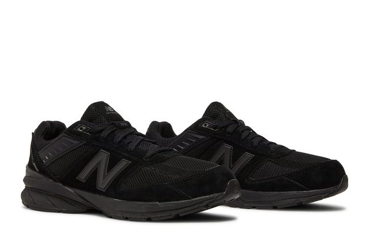 New Balance 990v5 Big Kid 'Triple Black' — Black/Black/Black