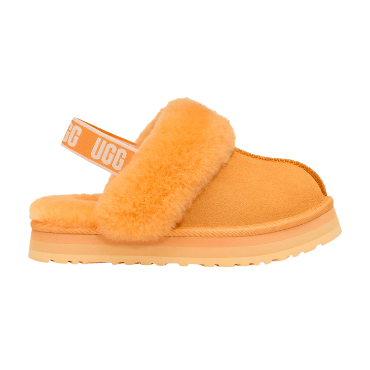 UGG Funkette Slipper Kids 'Papaya Orange' — Papaya Orange