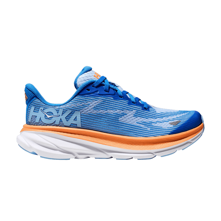 HOKA Clifton 9 Kids 'Coastal Sky All Aboard' — Coastal Sky/All Aboard