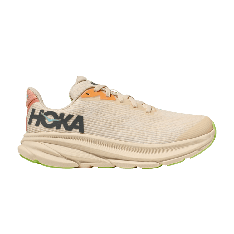 HOKA Clifton 9 Kids 'Swim Day Lettuce' — Swim Day/Lettuce
