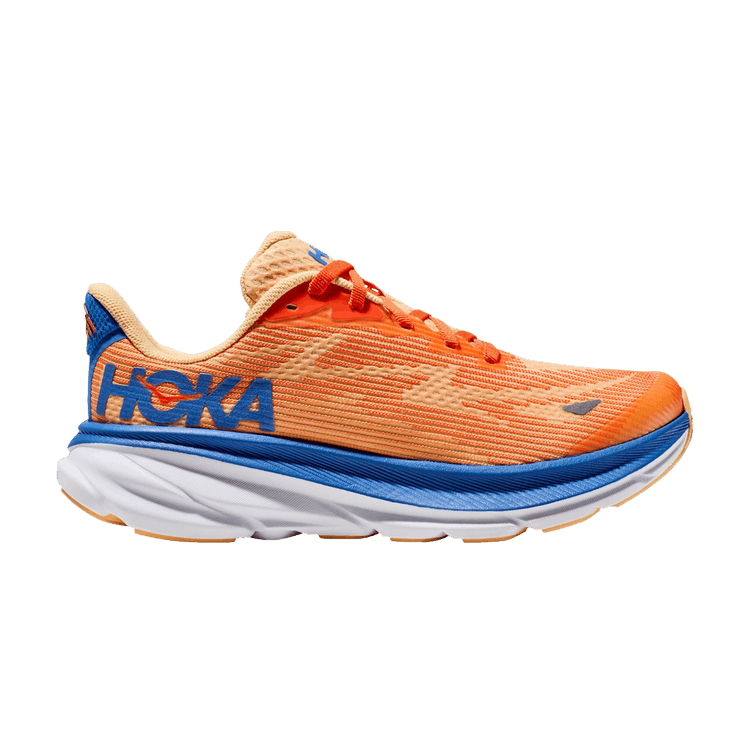HOKA Clifton 9 Kids 'Vibrant Orange Impala' — Vibrant Orange/Impala