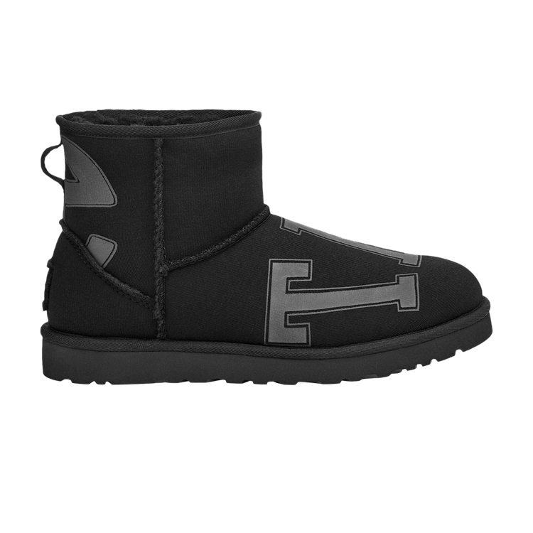 Telfar x UGG Fleece Mini Boot 'Black' — Black