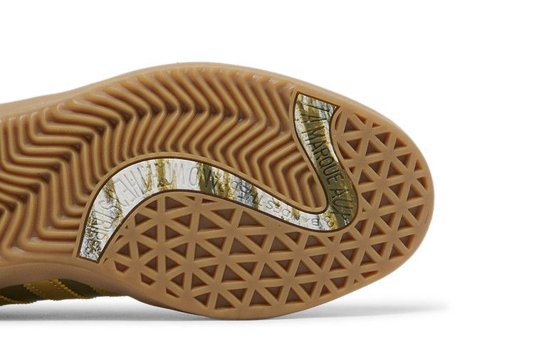 Palace x adidas Puig Samba 'Olive Gold' — Focus Olive/Metallic Gold/Gum
