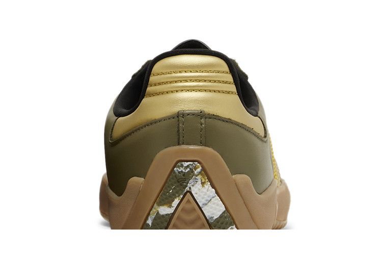 Palace x adidas Puig Samba 'Olive Gold' — Focus Olive/Metallic Gold/Gum
