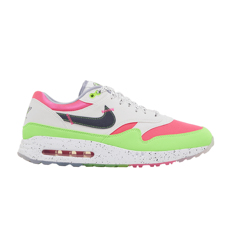 Nike Air Max 1 '86 OG Golf 'Big Bubble - US Open' — White/Gridiron/Green Strike/Pewter/Coral Chalk