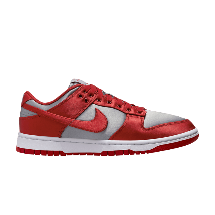 Nike Wmns Dunk Low 'Satin UNLV' — Medium Grey/Varsity Red/White