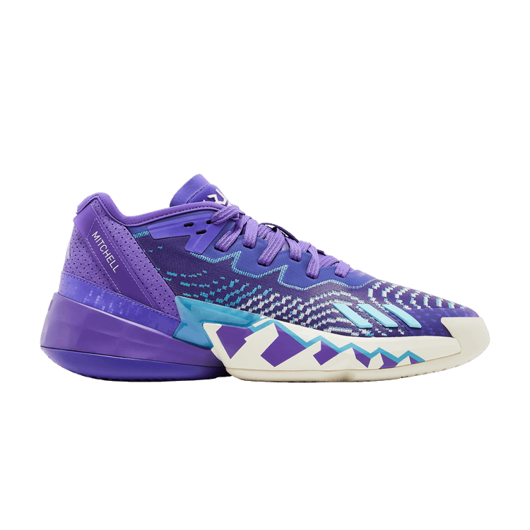 adidas D.O.N. Issue #4 'Utah Jazz' — Purple Rush/Off White/Clear Aqua