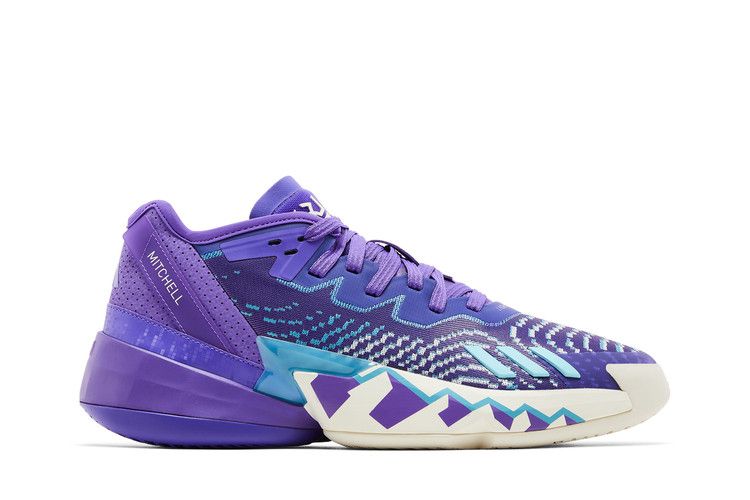 adidas D.O.N. Issue #4 'Utah Jazz' — Purple Rush/Off White/Clear Aqua