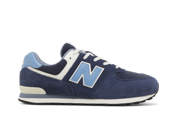 New Balance 574 Big Kid Wide 'Navy Heritage Blue' — Navy/Heritage Blue