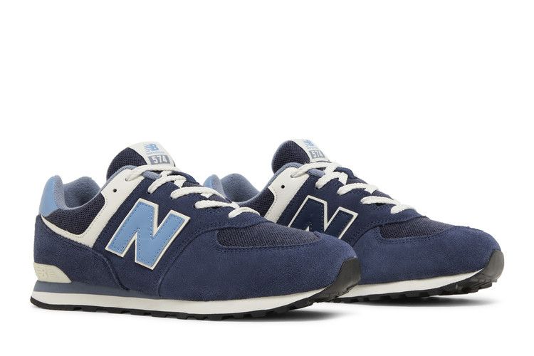 New Balance 574 Big Kid Wide 'Navy Heritage Blue' — Navy/Heritage Blue