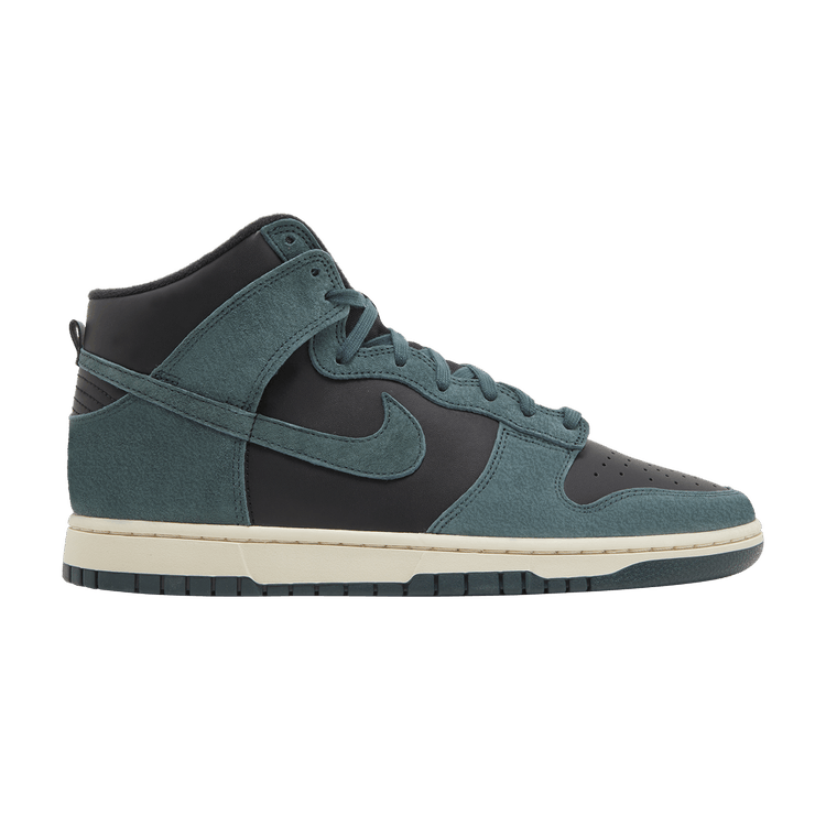 Nike Dunk High Premium 'Faded Spruce' — Black/Black/Light Cream/Faded Spruce