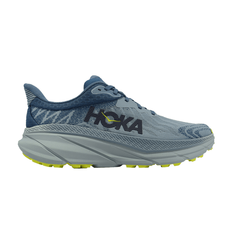 HOKA Challenger ATR 7 2E Wide 'Stone Blue Evening Primrose' — Stone Blue/Evening Primrose