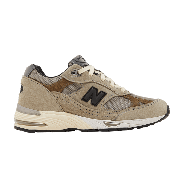 JJJJound x New Balance Wmns 991 Made in England 'Grey' — Cobblestone/Covert Green/Black