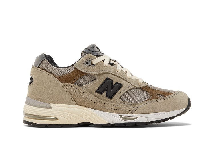 JJJJound x New Balance Wmns 991 Made in England 'Grey' — Cobblestone/Covert Green/Black