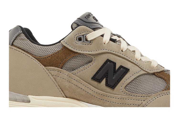 JJJJound x New Balance Wmns 991 Made in England 'Grey' — Cobblestone/Covert Green/Black