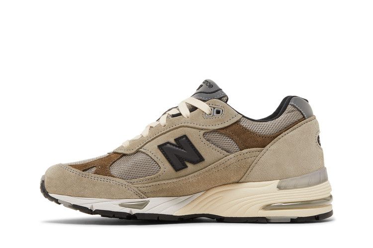 JJJJound x New Balance Wmns 991 Made in England 'Grey' — Cobblestone/Covert Green/Black