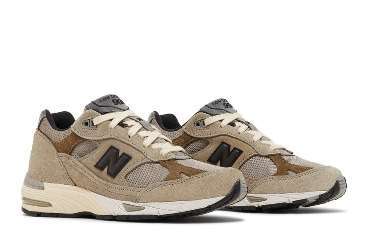 JJJJound x New Balance Wmns 991 Made in England 'Grey' — Cobblestone/Covert Green/Black
