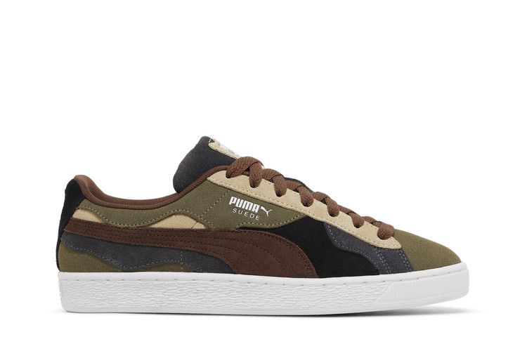 Puma Suede 'Camowave - Olive Chestnut Brown' — Olive/Chestnut Brown/Shadow Grey