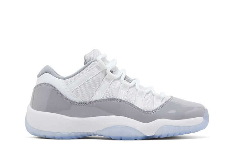 Air Jordan 11 Retro Low GS 'Cement Grey' — White/University Blue/Cement Grey