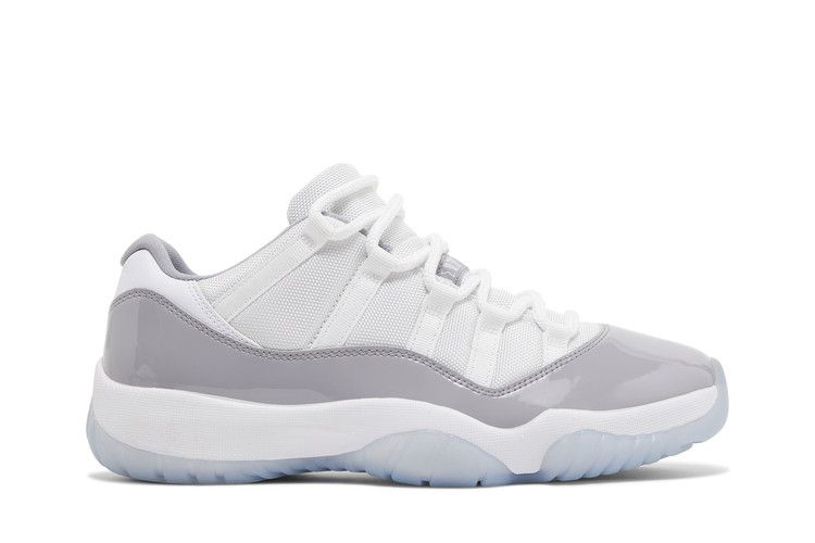 Air Jordan 11 Retro Low 'Cement Grey' — White/University Blue/Cement Grey